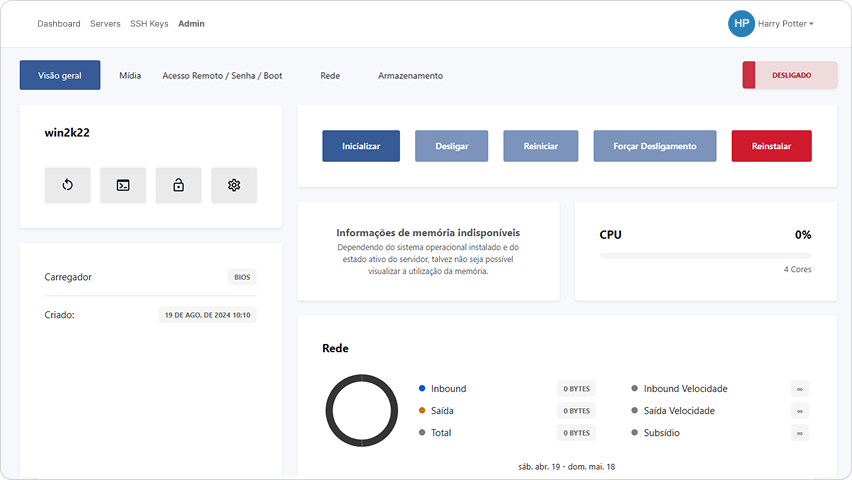 Server Dashboard
